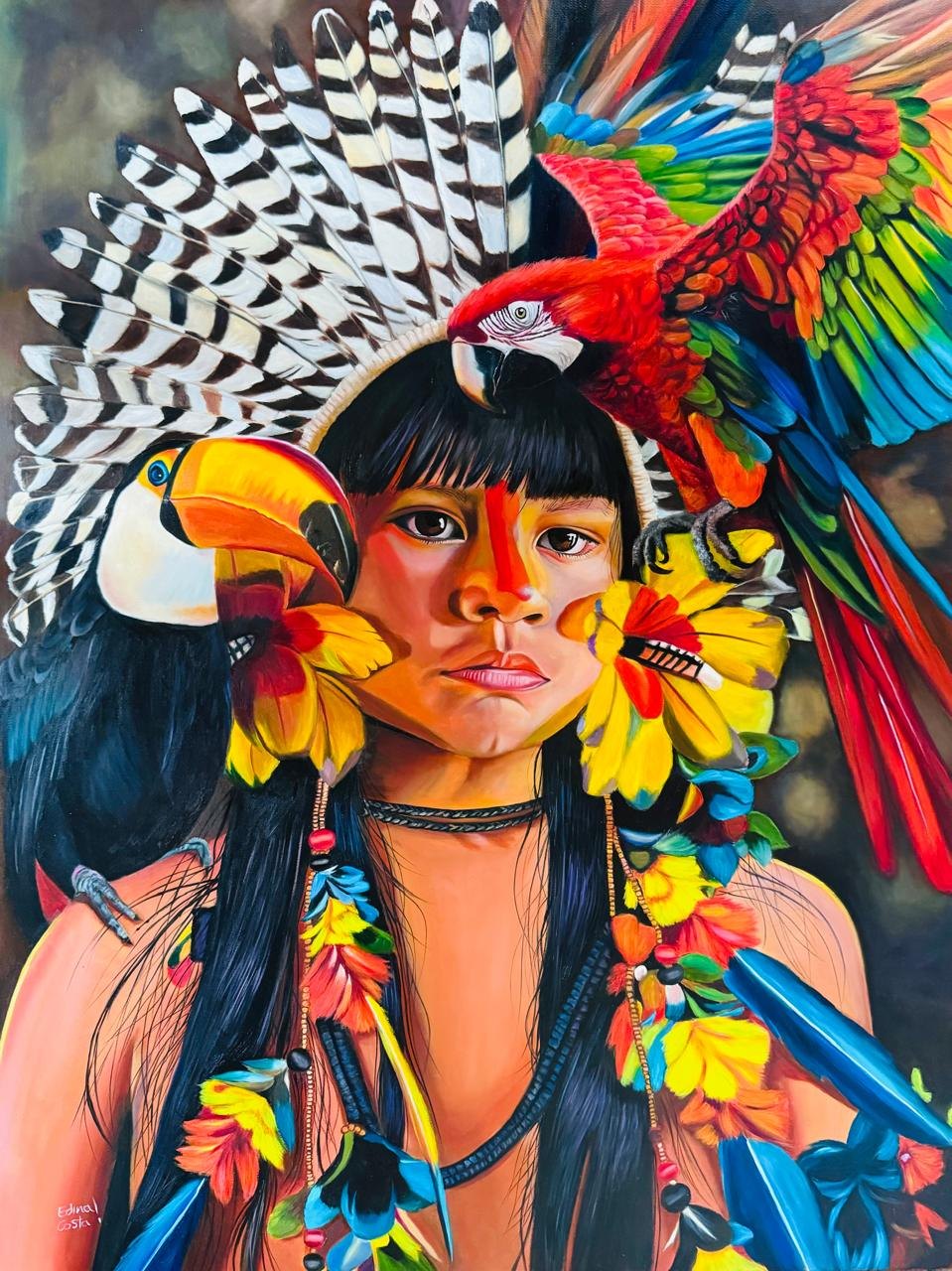 EDINA COSTA: Artista plástica rondoniense expõe no Senado e no TRF, em Brasília