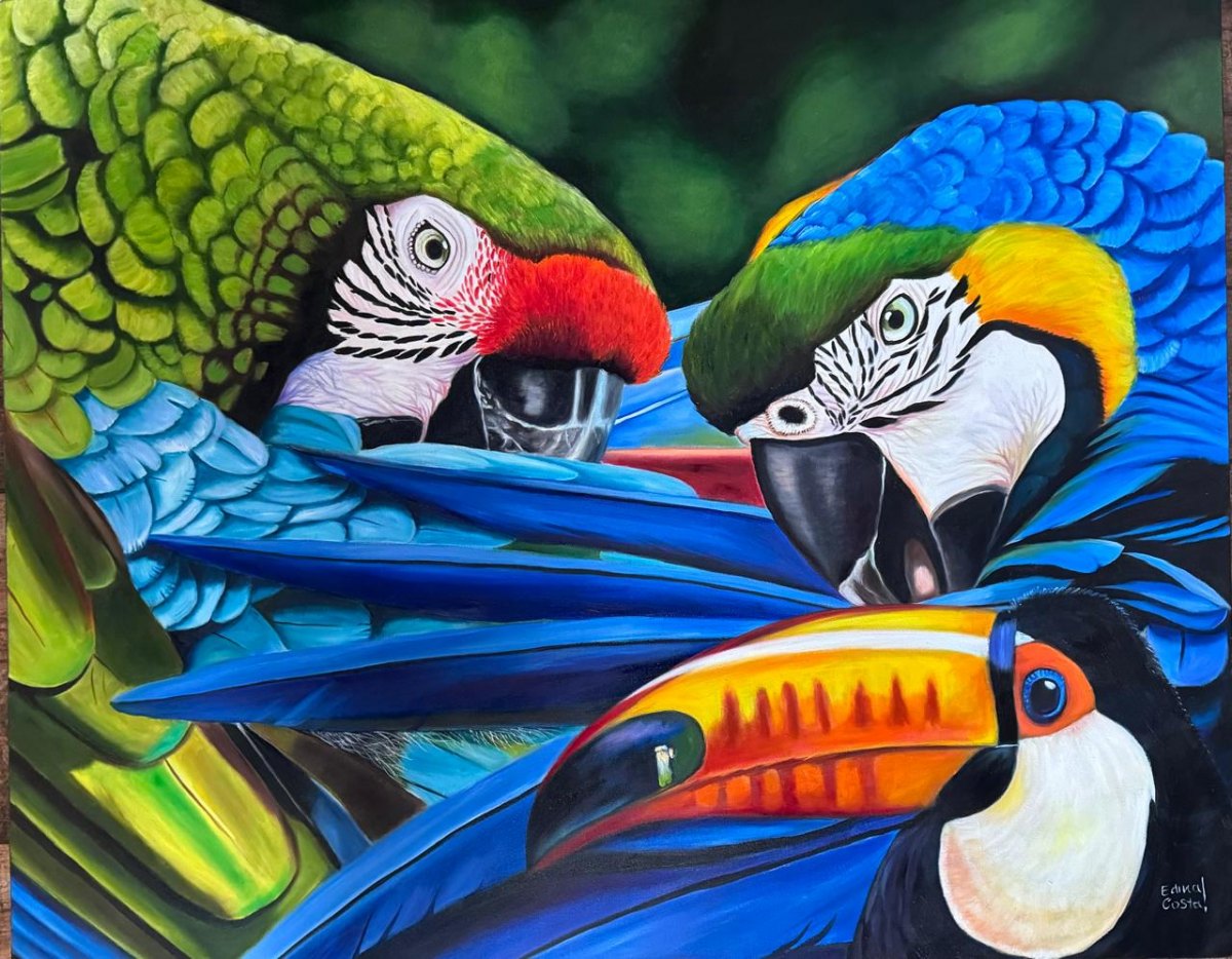 EDINA COSTA: Artista plástica rondoniense expõe no Senado e no TRF, em Brasília