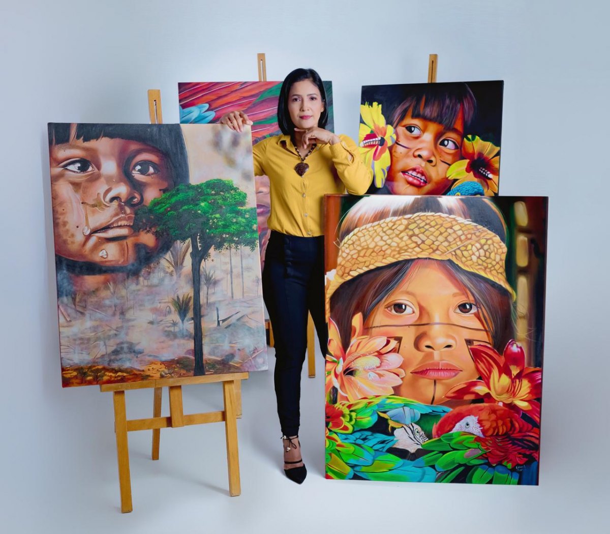 EDINA COSTA: Artista plástica rondoniense expõe no Senado e no TRF, em Brasília