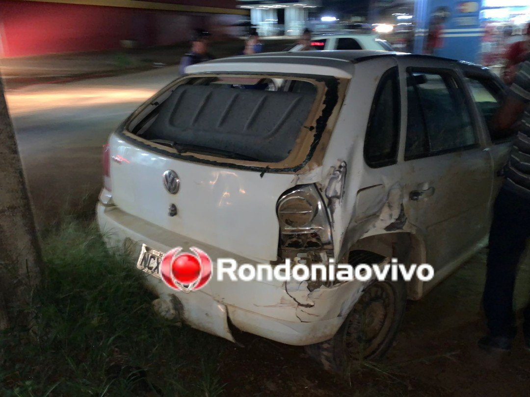 FORTE COLISÃO: Motorista foge após atropelar mulher e se choca em ônibus