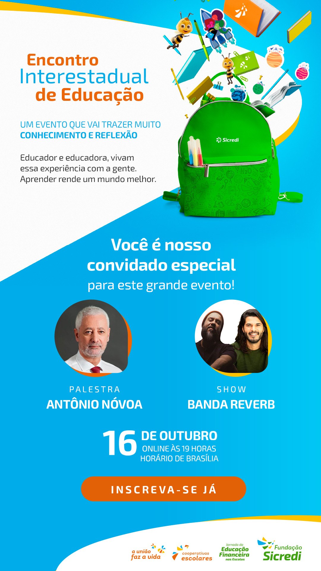 INSCRIÇÕES ABERTAS: Sicredi realiza Encontro Interestadual de Educação