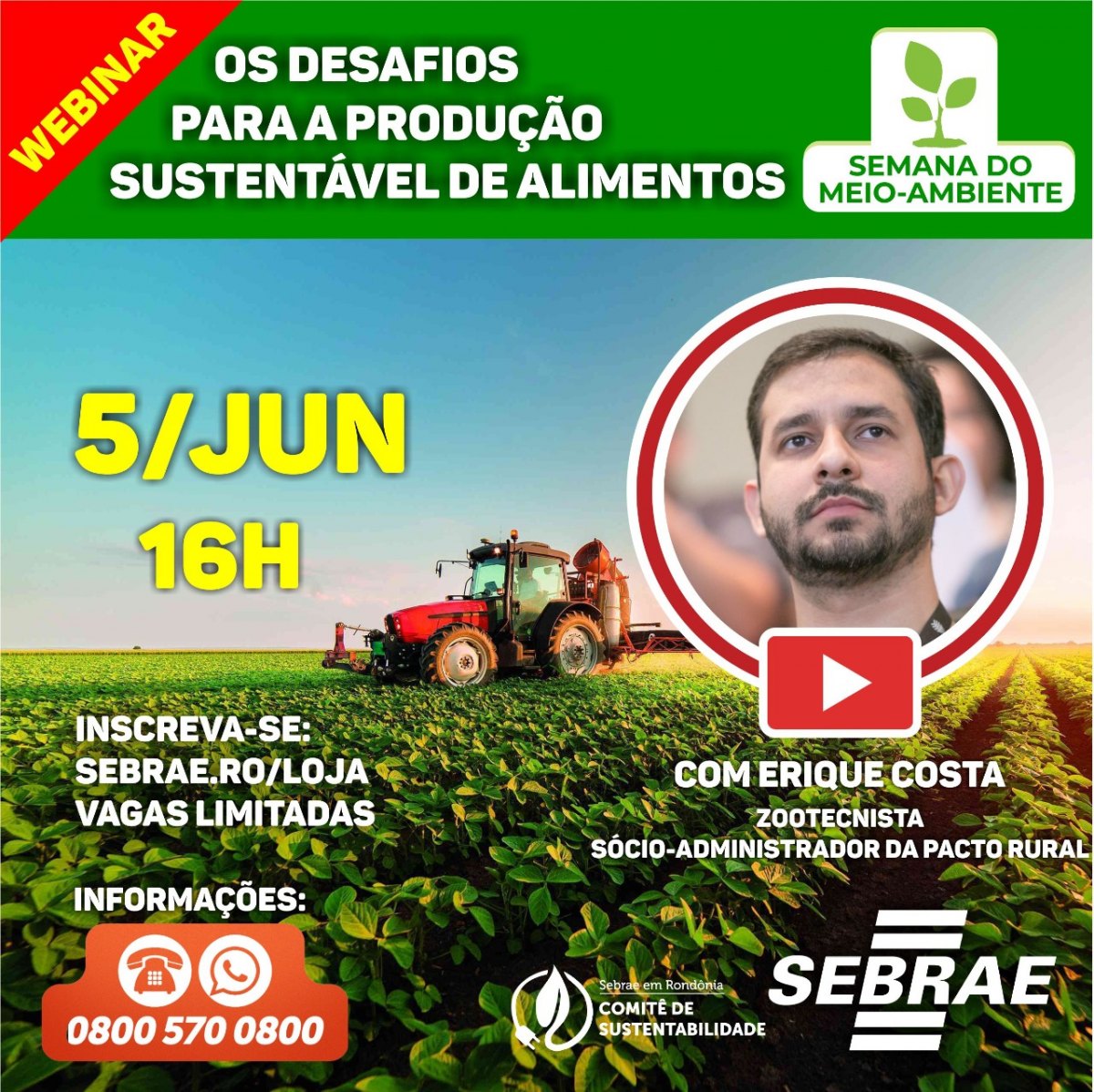 Comitê de Sustentabilidade do Sebrae em RO na Semana de Sustentabilidade