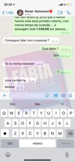 PRINTS: Diego Pupe, suposto affair de Renan Bolsonaro, revela detalhes sobre relacionamento