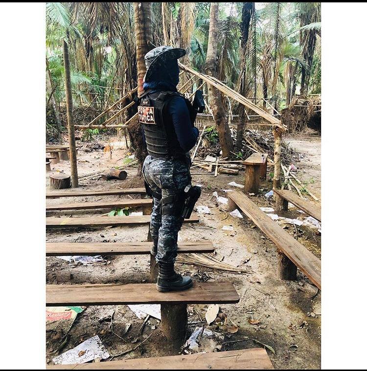 OPERAÇÃO: Confira imagens dos acampamentos de invasores em área de conflito agrário 