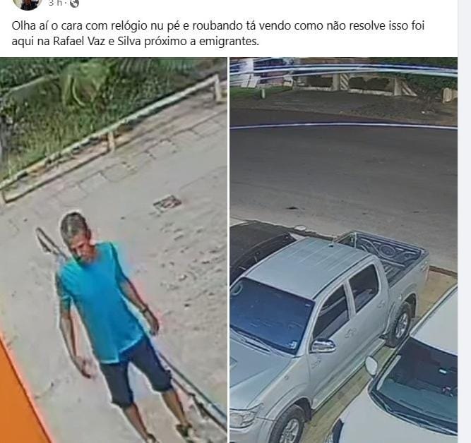 VÍDEO: Ladrão com 'relógio na perna' é flagrado furtando bicicleta