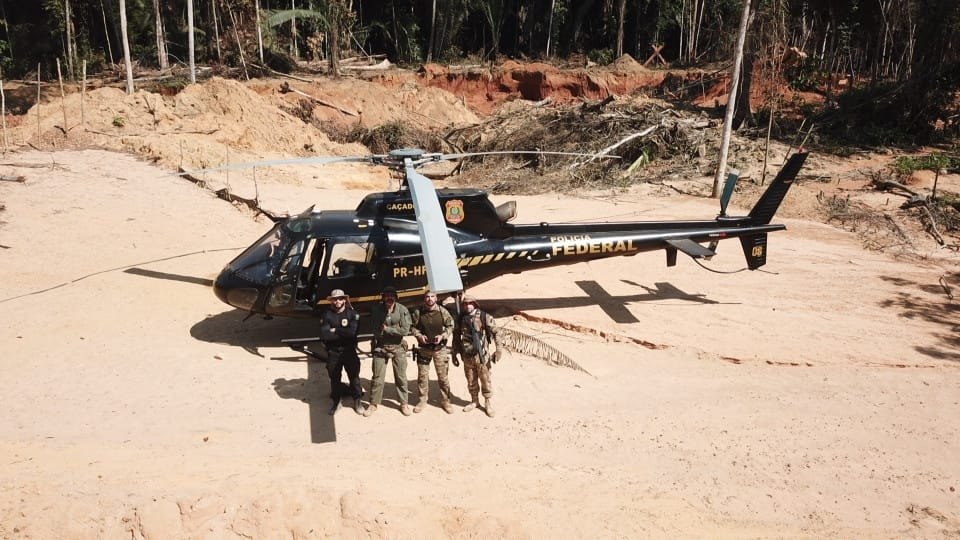 MAPINGUARI: PF e Ibama combatem garimpo ilegal em Parque Nacional 