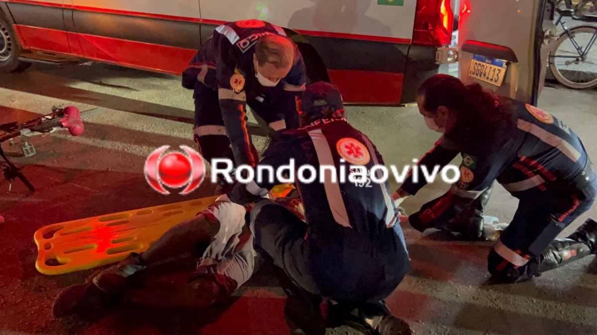 VÍDEO: Ciclista fica em estado gravíssimo após ser atropelado e motociclista foge