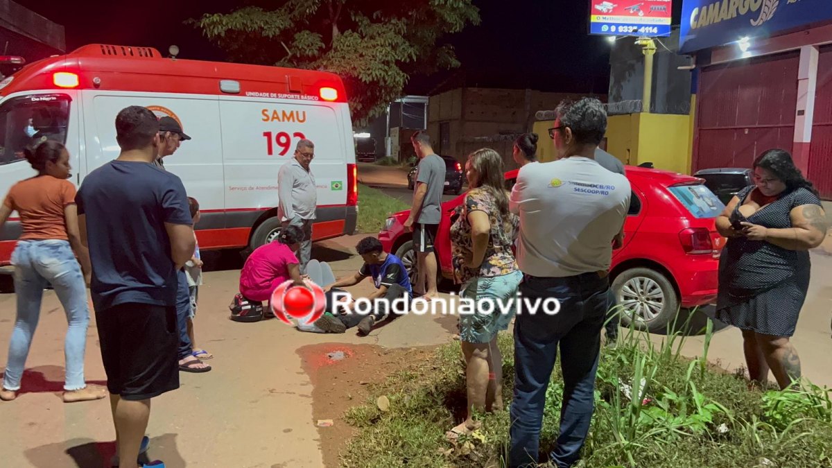 NO RETORNO: Casal de moto sofre grave acidente na Avenida Mamoré