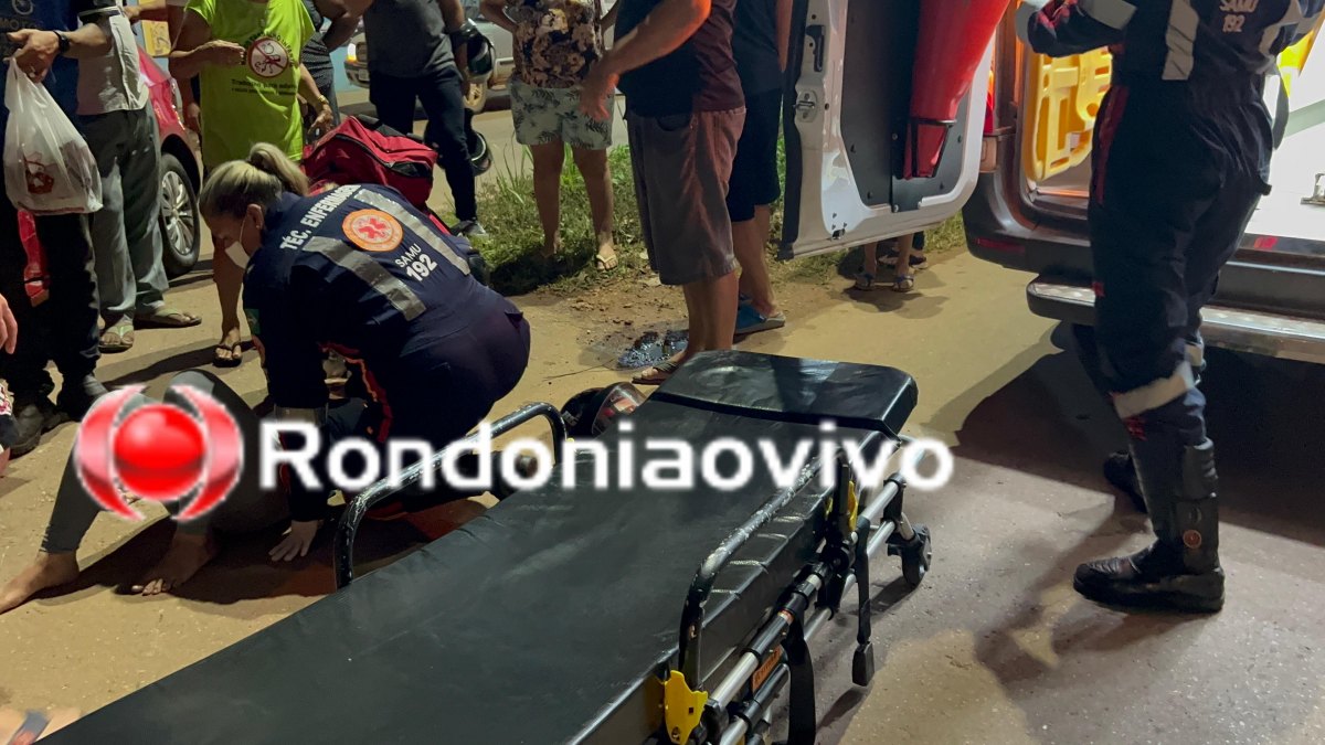 NO RETORNO: Casal de moto sofre grave acidente na Avenida Mamoré