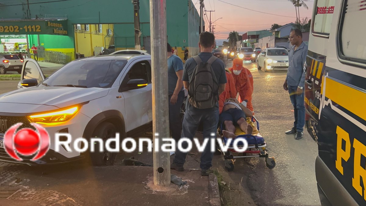 DESGOVERNADO: Motorista passa mal na direção e atinge ciclista