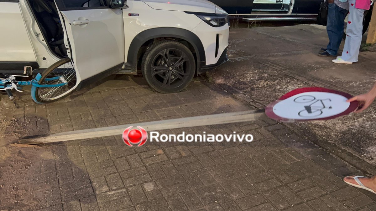 DESGOVERNADO: Motorista passa mal na direção e atinge ciclista
