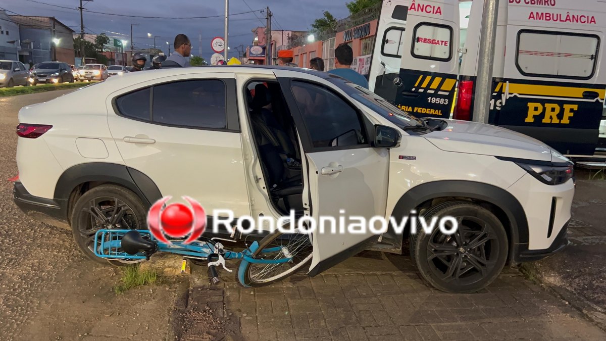 DESGOVERNADO: Motorista passa mal na direção e atinge ciclista