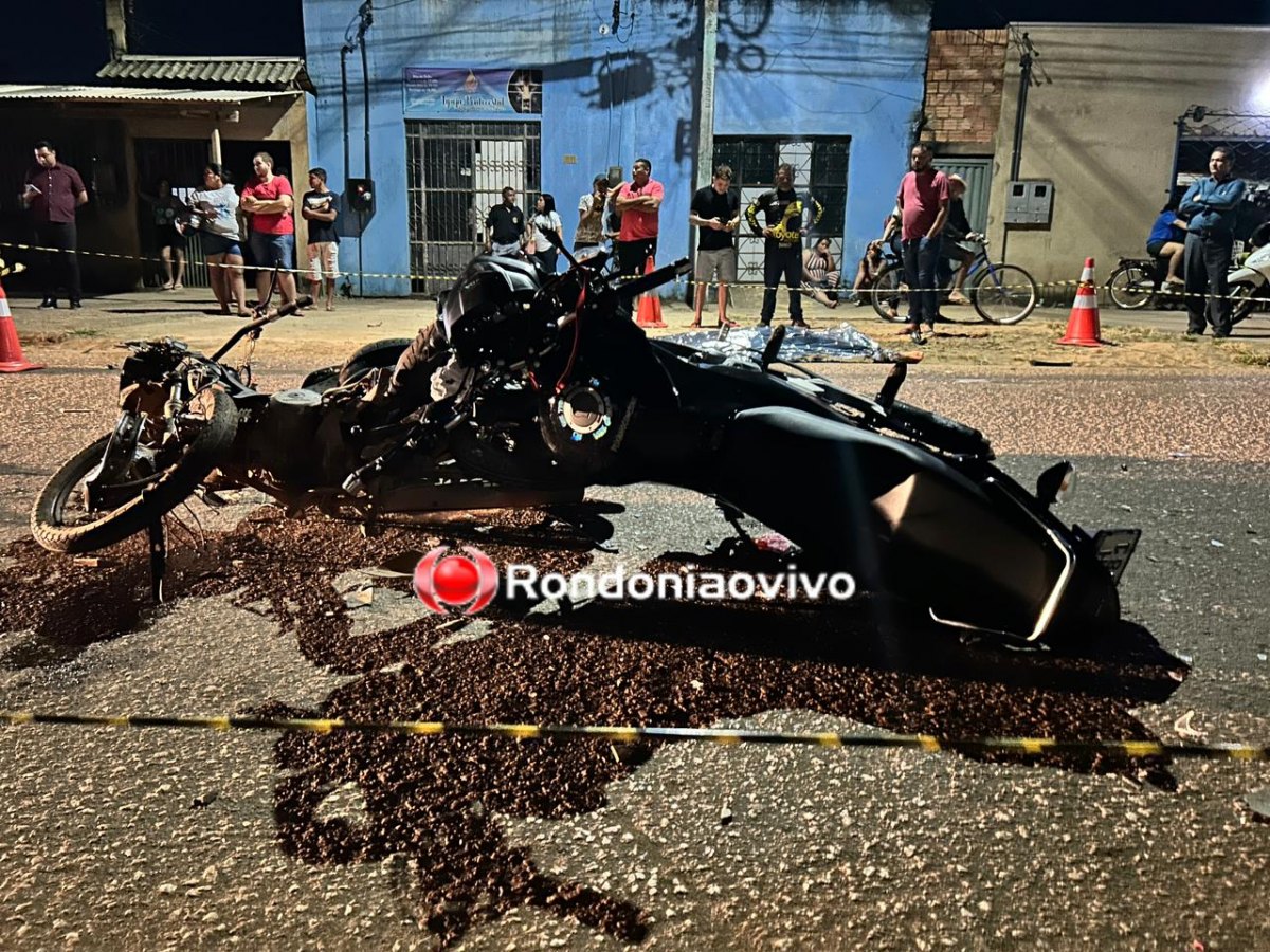FATAL: Motociclista morre após colisão frontal na Rua Aruba