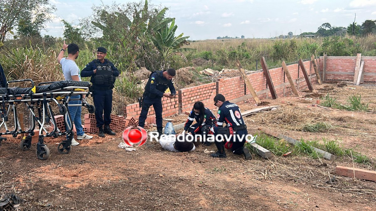 APENADO: Ajudante de pedreiro é alvejado a tiros enquanto trabalhava em obra 