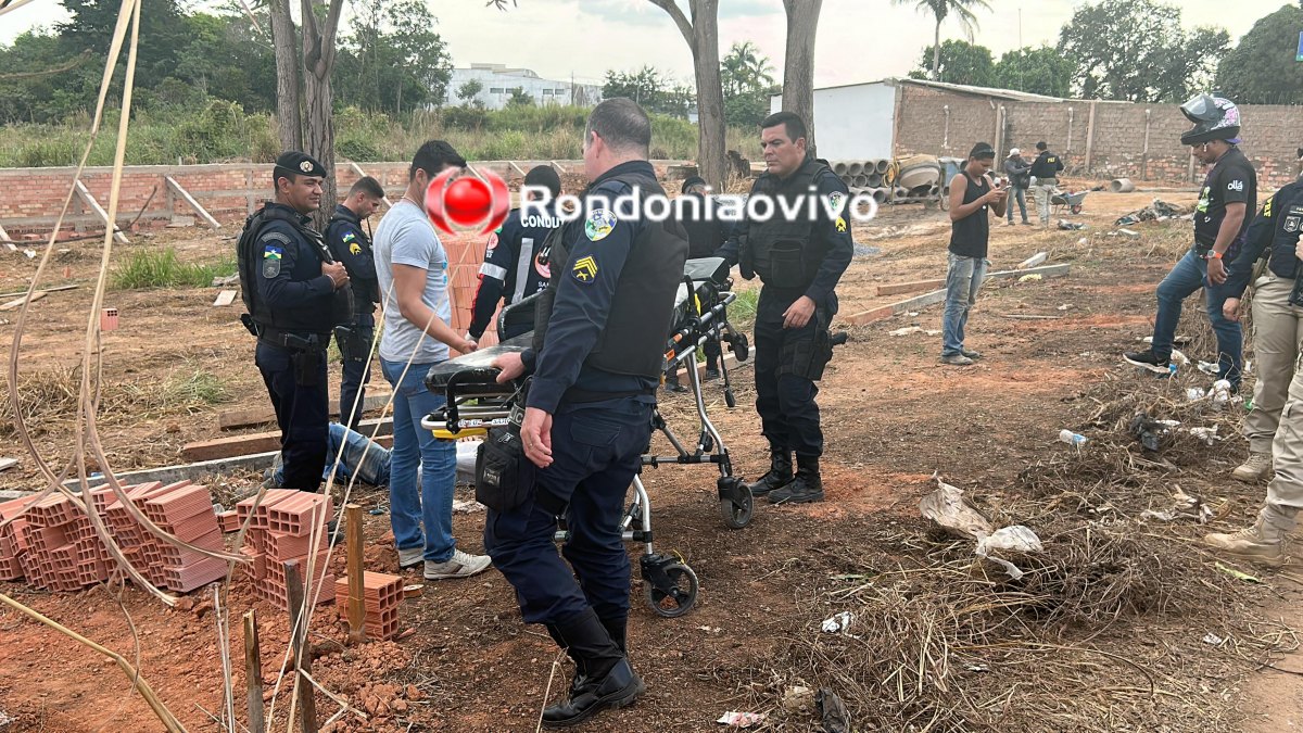 APENADO: Ajudante de pedreiro é alvejado a tiros enquanto trabalhava em obra 