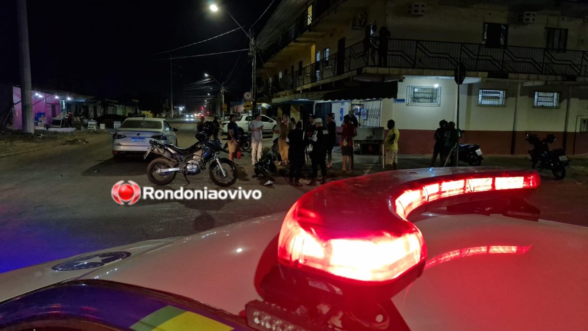 AVANÇOU: Motociclista passa direto em cruzamento e atinge violentamente carro 