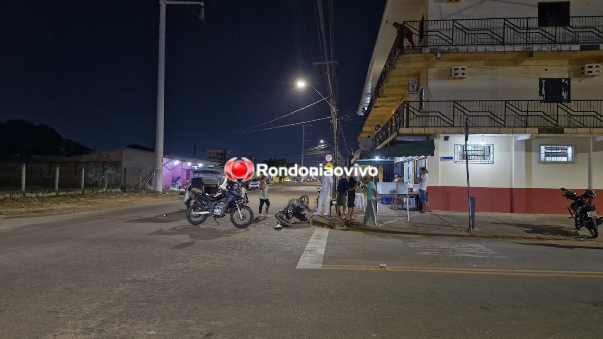 AVANÇOU: Motociclista passa direto em cruzamento e atinge violentamente carro 