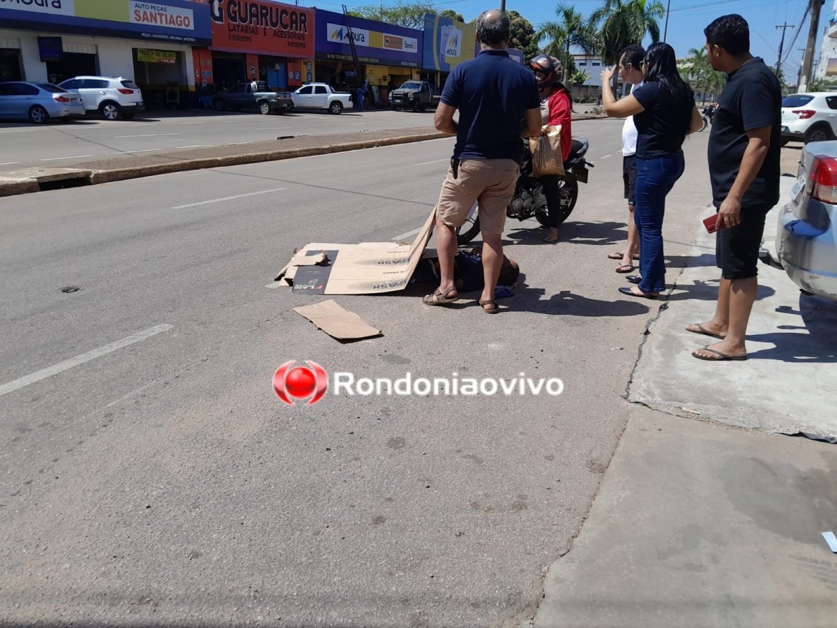 NA CONTRAMÃO: Vídeo mostra atropelamento de ciclista na Avenida Nações Unidas 