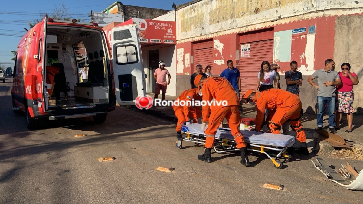 VÍDEO: Mulher fica em estado grave após condutora de Gol avançar cruzamento