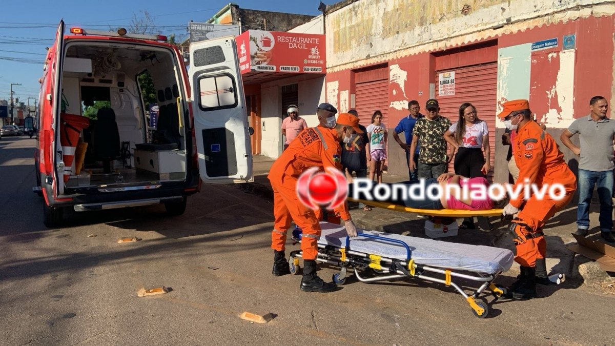 VÍDEO: Mulher fica em estado grave após condutora de Gol avançar cruzamento