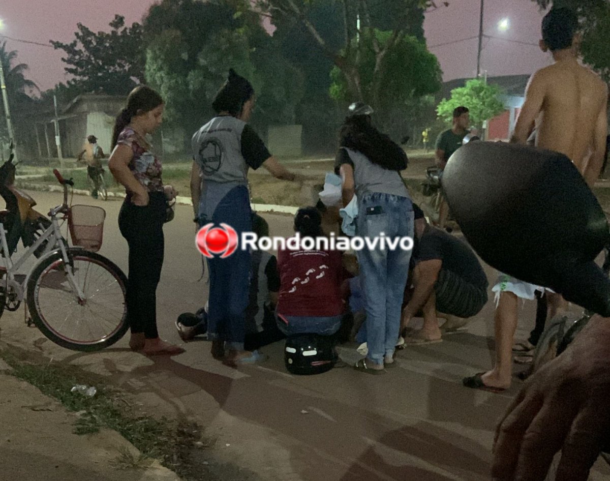 CARAMELO DERRUBOU: Jovem em motocicleta fica em estado grave após atropelamento de cachorro 