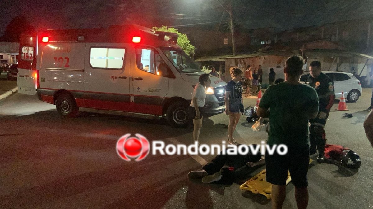 URGENTE: Duas pessoas ficam gravemente feridas após motorista causar acidente 