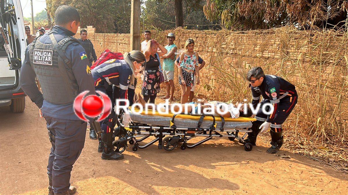 NO MEIO DA RUA: Homem é atacado a tiros na zona Leste de Porto Velho 