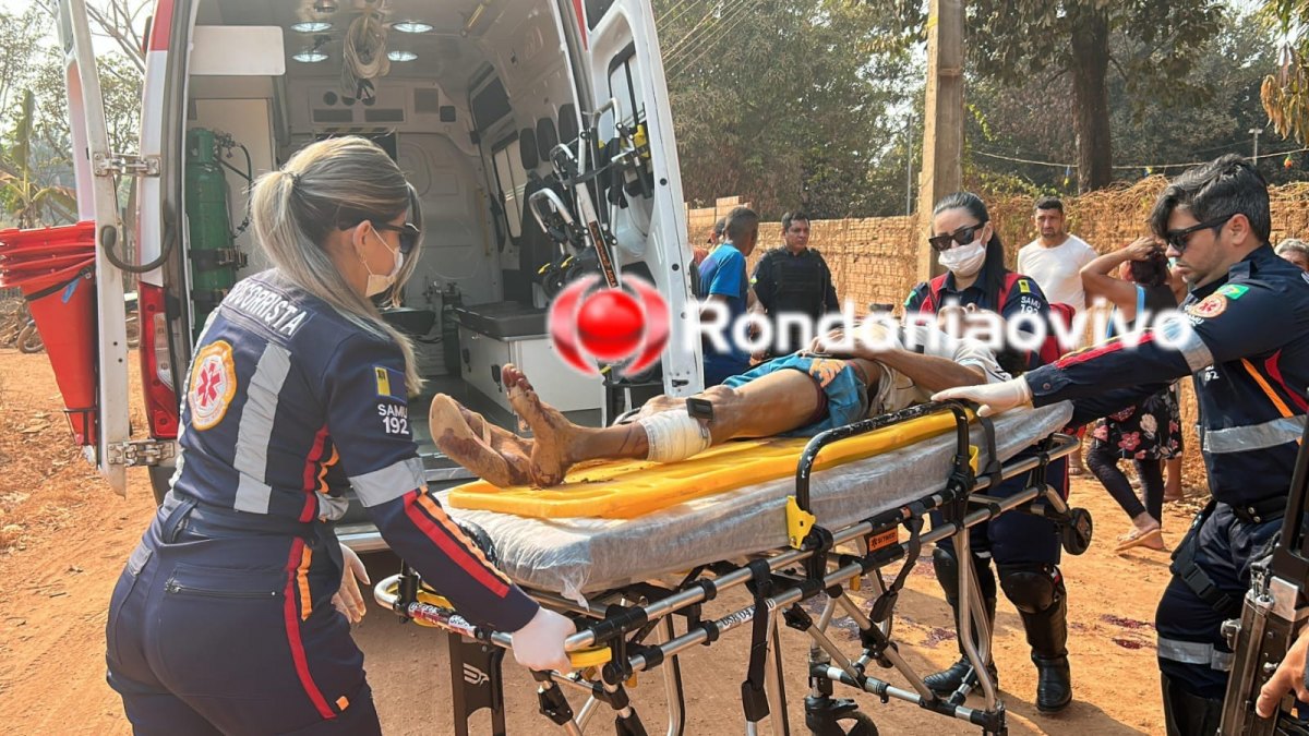 NO MEIO DA RUA: Homem é atacado a tiros na zona Leste de Porto Velho 