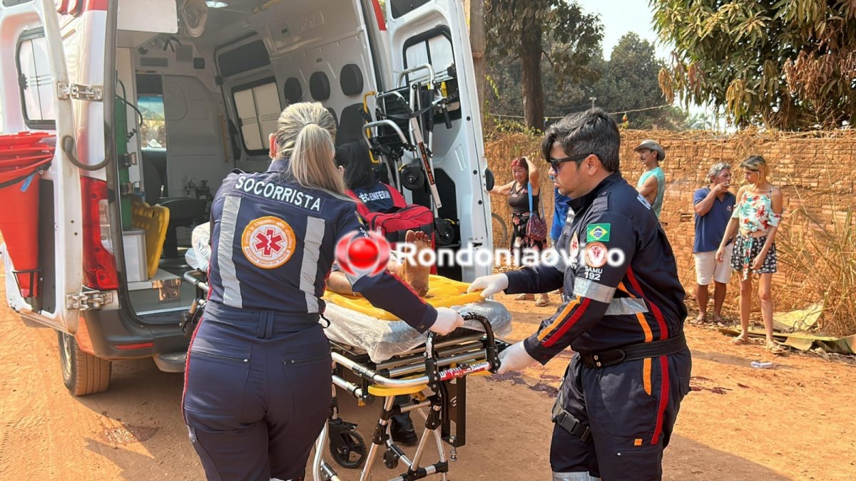 NO MEIO DA RUA: Homem é atacado a tiros na zona Leste de Porto Velho 