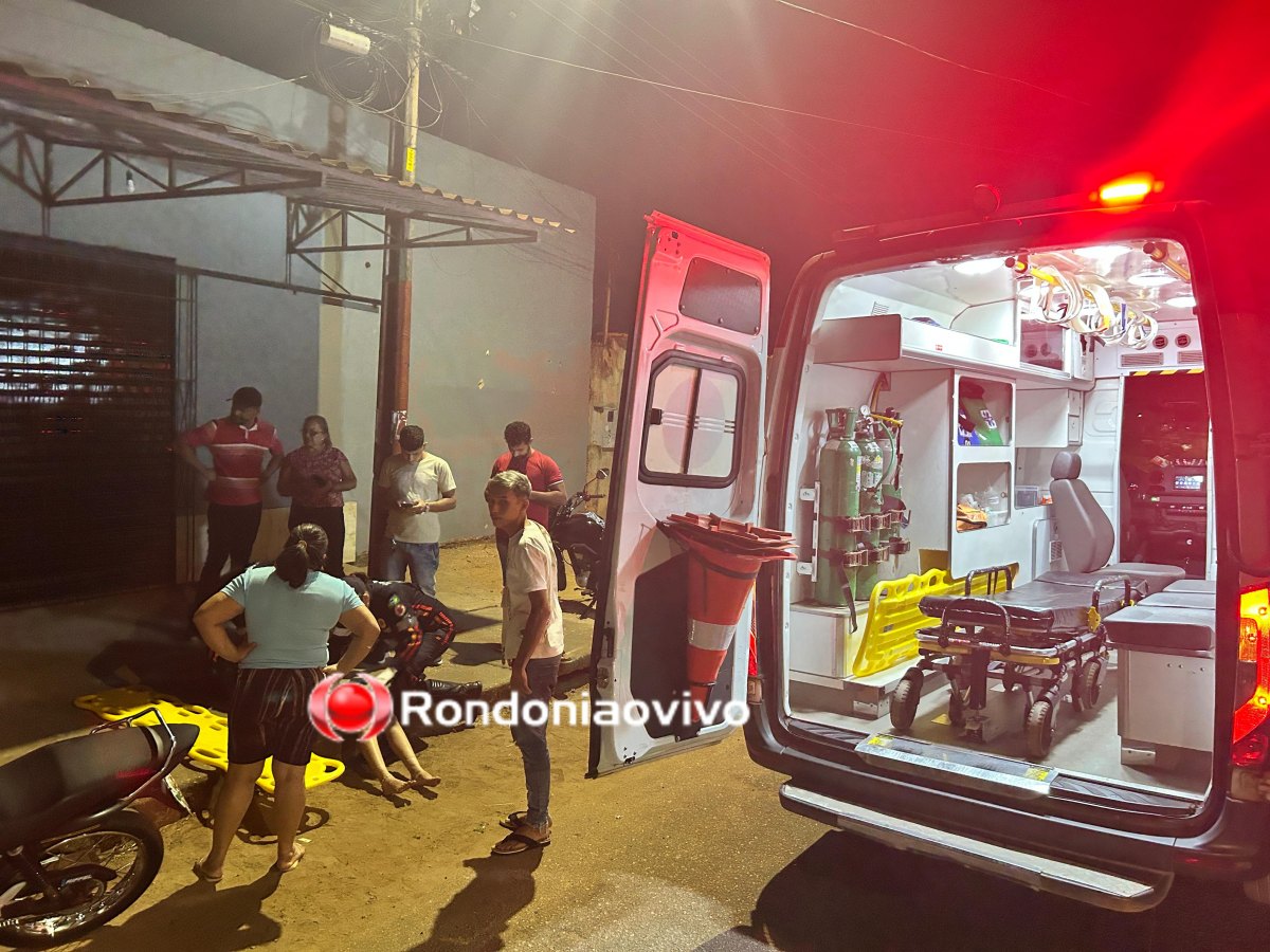 FRATURAS: Motociclista invade cruzamento e causa grave acidente