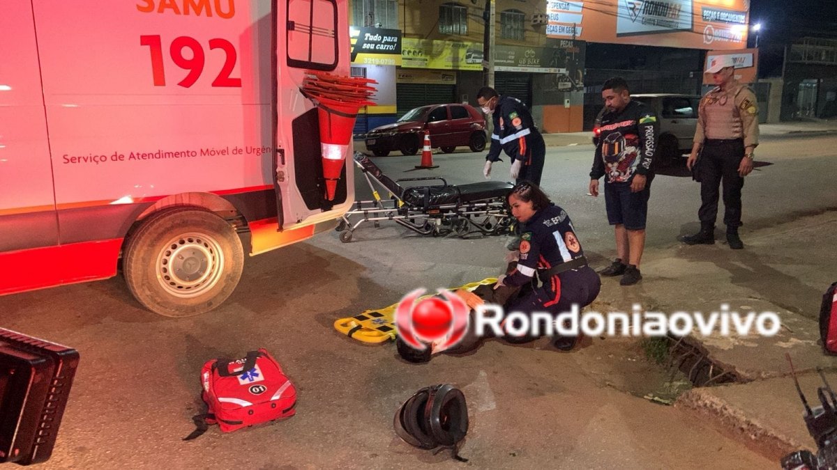 NO ELDORADO: Grave colisão envolvendo motoboy deixa dois feridos 