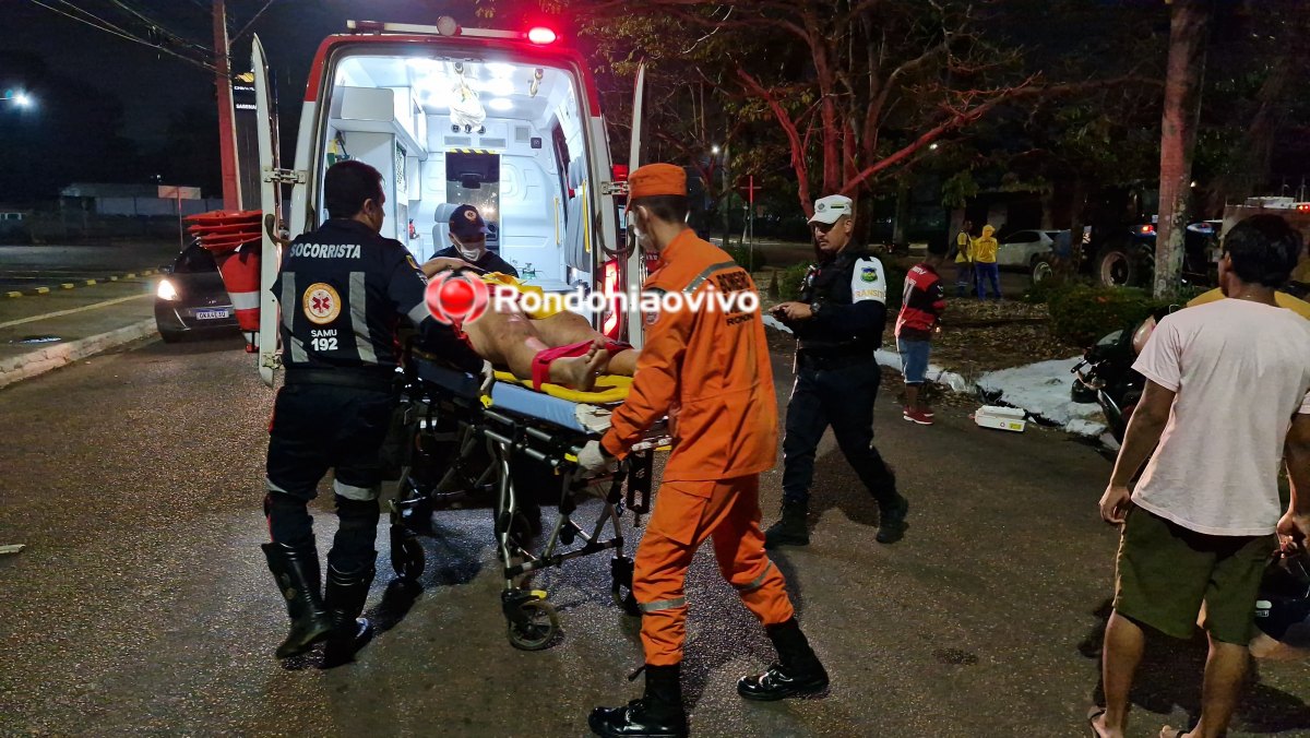 NA TIRADENTES: Mãe e filha sofrem graves lesões após colisão com carro da prefeitura parado 