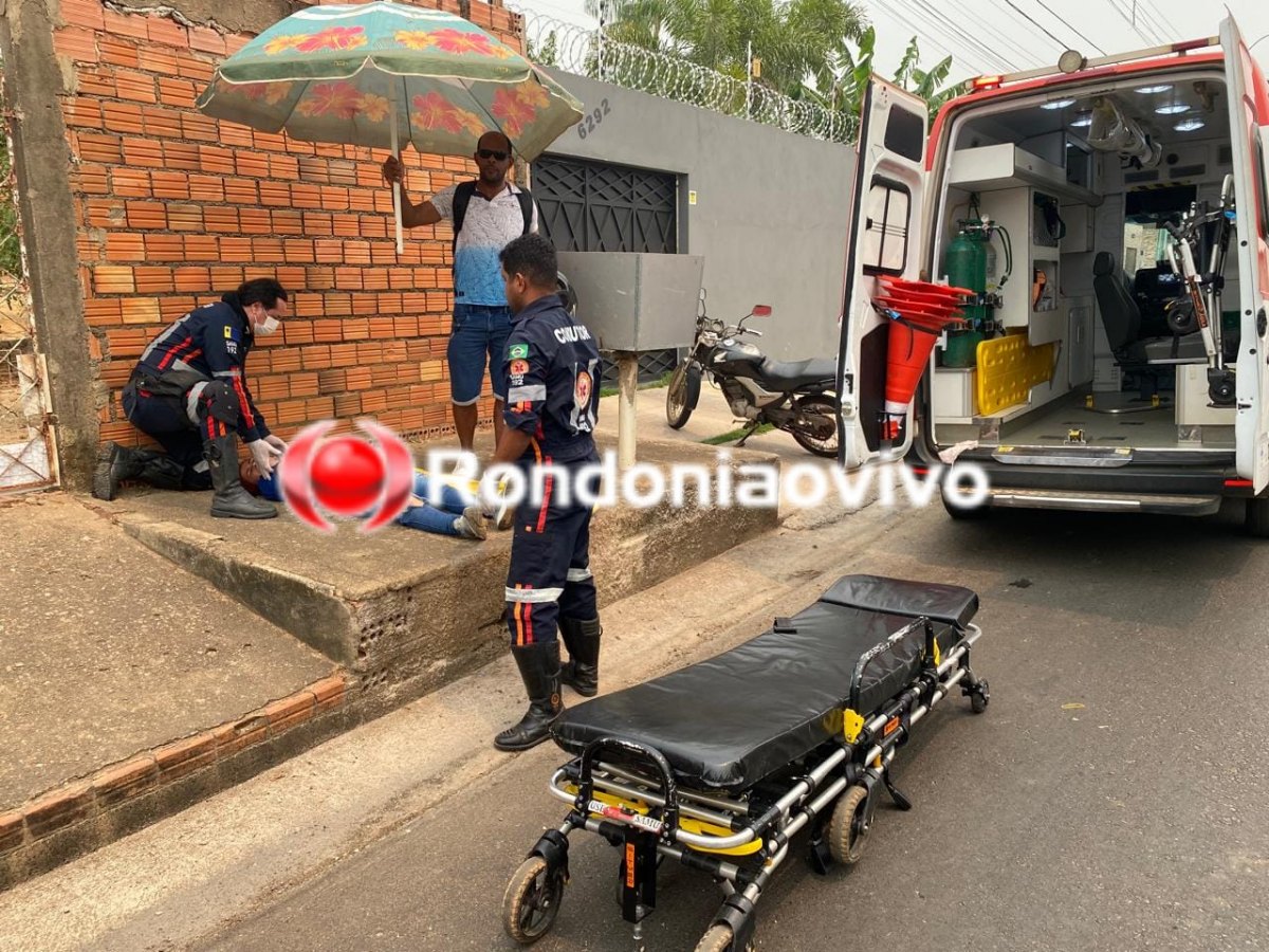 PASSOU DIRETO: Mulher fica gravemente ferida após colidir com moto em muro de residência 