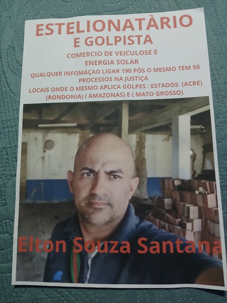 ESCLARECIMENTOS: Empresário não está foragido e se apresentou espontaneamente 