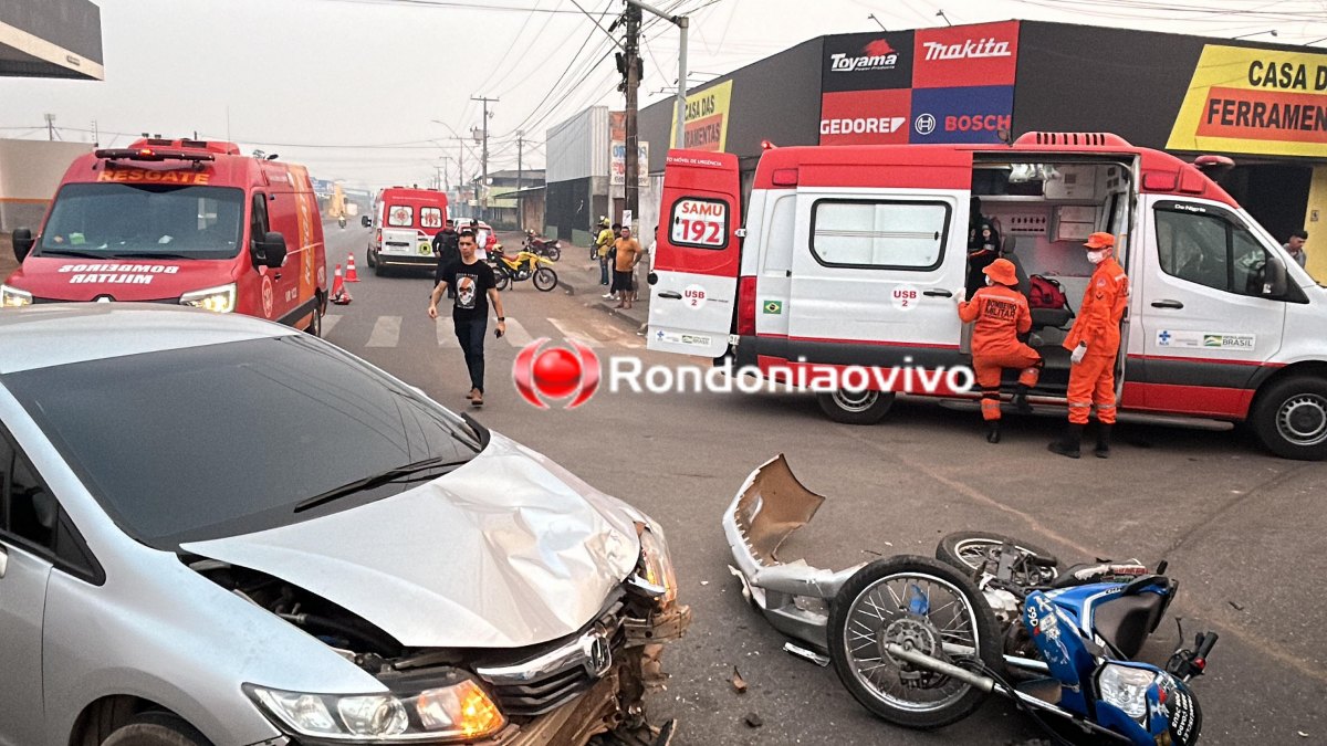 INTUBADO: Colisão frontal deixa casal em estado grave na zona Leste 