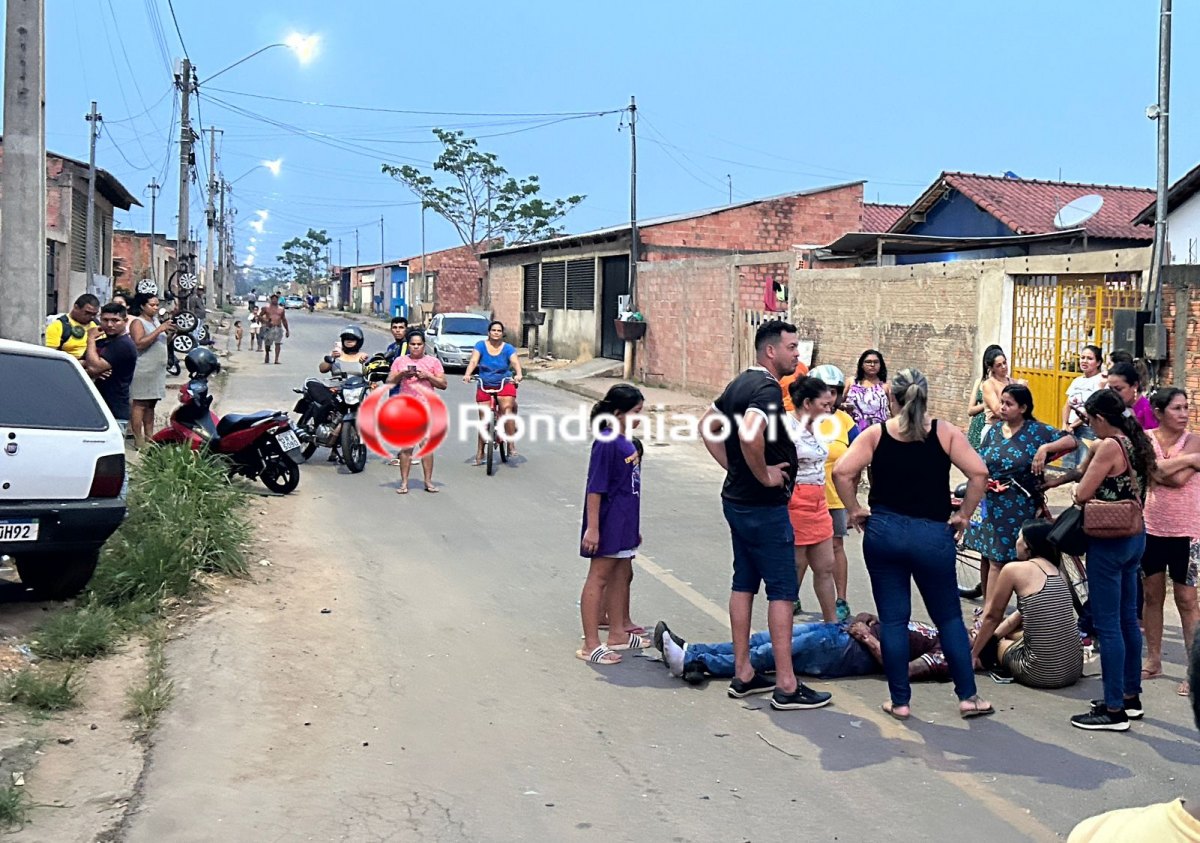 CRISTAL DA CALAMA: Motorista de Uno atinge motociclista e derruba muro de residência