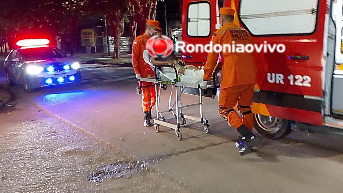 NA MAMORÉ: Motociclista de 66 anos sofre grave fratura exposta em acidente 