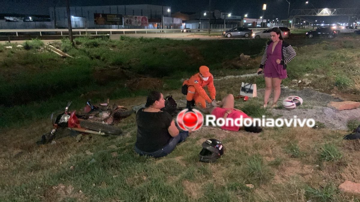 URGENTE: Mãe e filha ficam feridas após serem atropeladas por carro na BR-364 