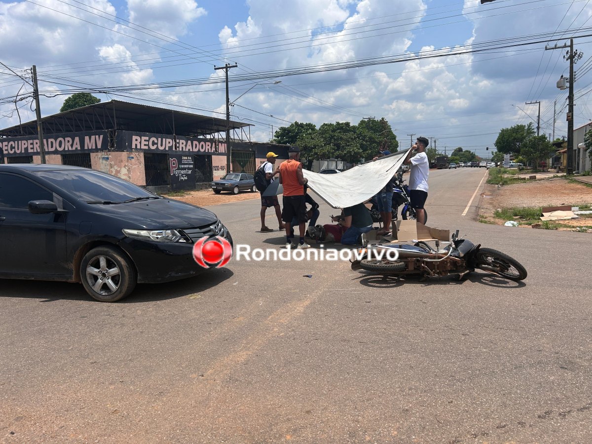ASSISTA: Motorista invade preferencial e deixa mulher lesionada em acidente