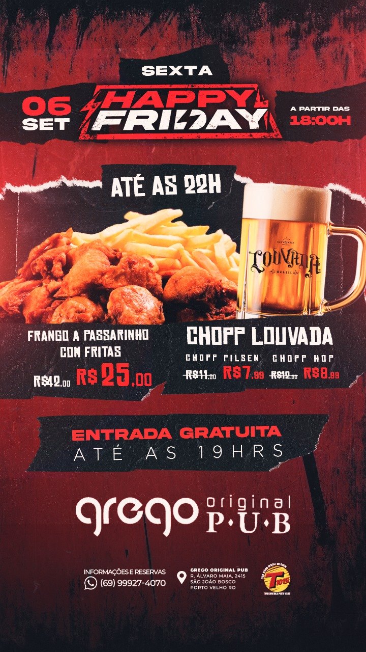 ROCK: Confira a agenda dessa semana no Grego Original