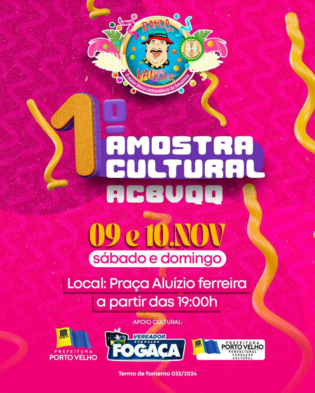 BVQQ: 1ª Mostra Cultural acontece neste final de semana na capital