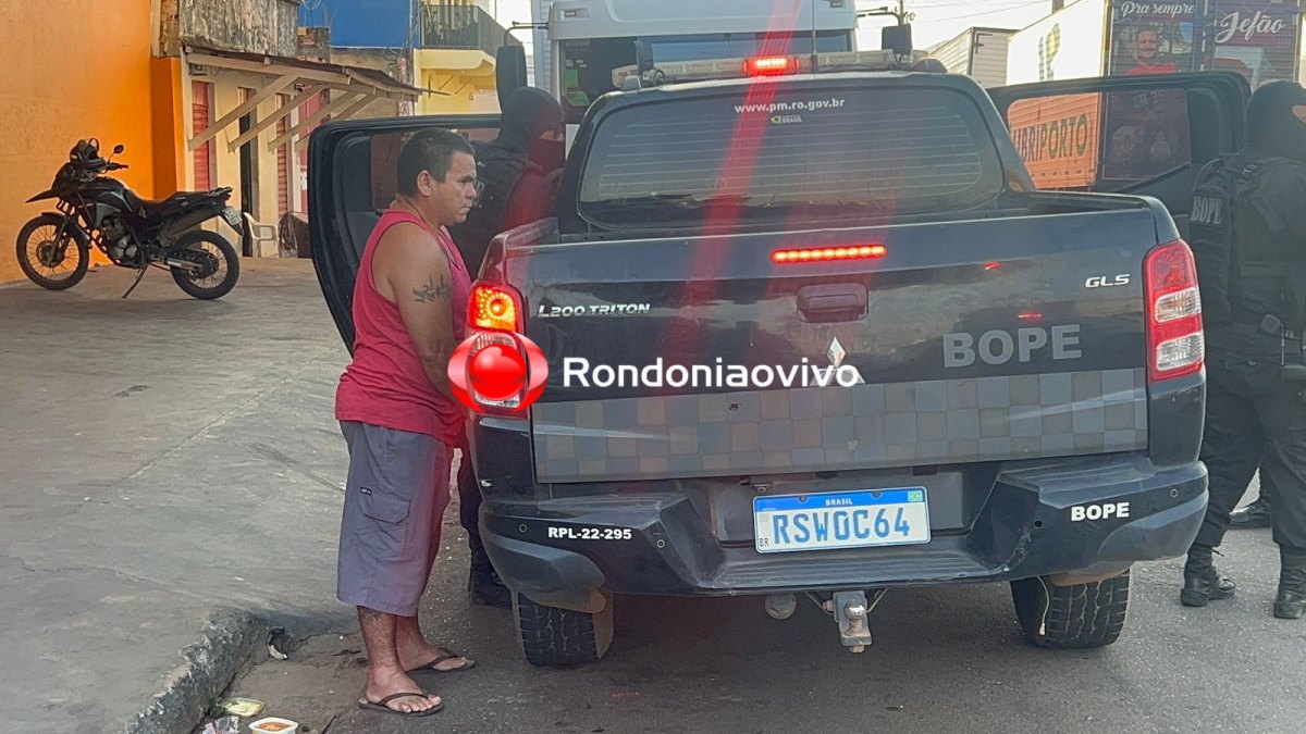 URGENTE: BOPE prende foragido acusado de vários crimes em Rondônia