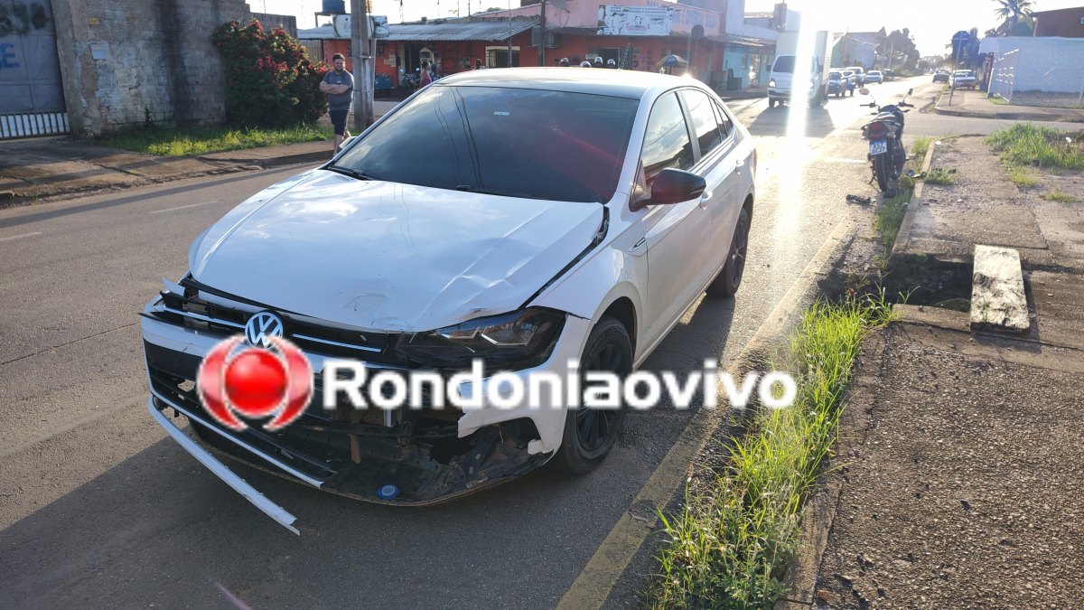 VÍDEO: Motociclista sofre grave acidente após motorista de Virtus avançar cruzamento
