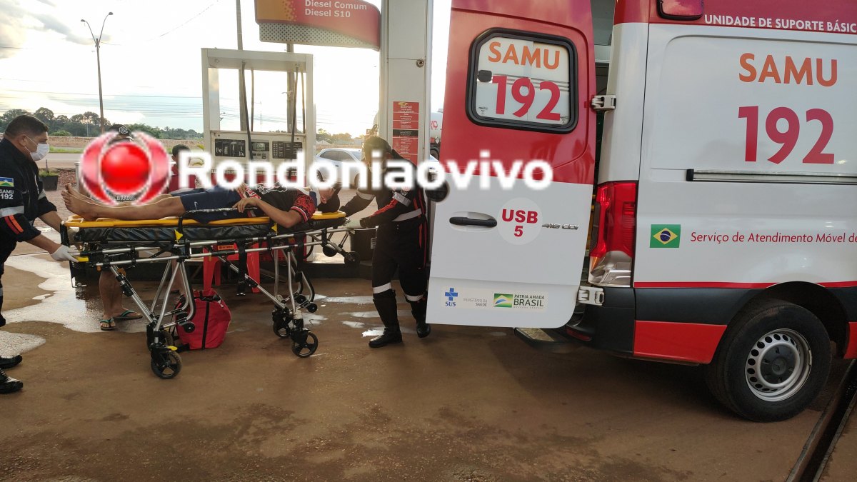 RUA DA BEIRA: Motociclista com criança na garupa bate em cheio contra carreta estacionada 