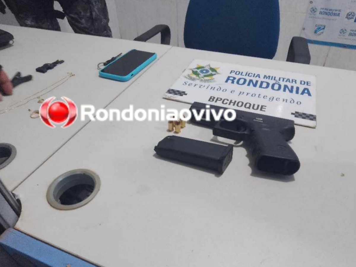 'ACABOU O AMOR': Após perseguição, homem foge e deixa mulher para trás com pistola 