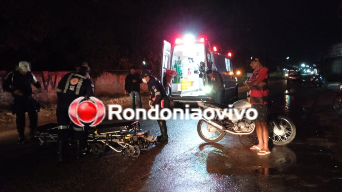 DE FRENTE: Motociclista sofre fratura exposta após grave batida frontal 