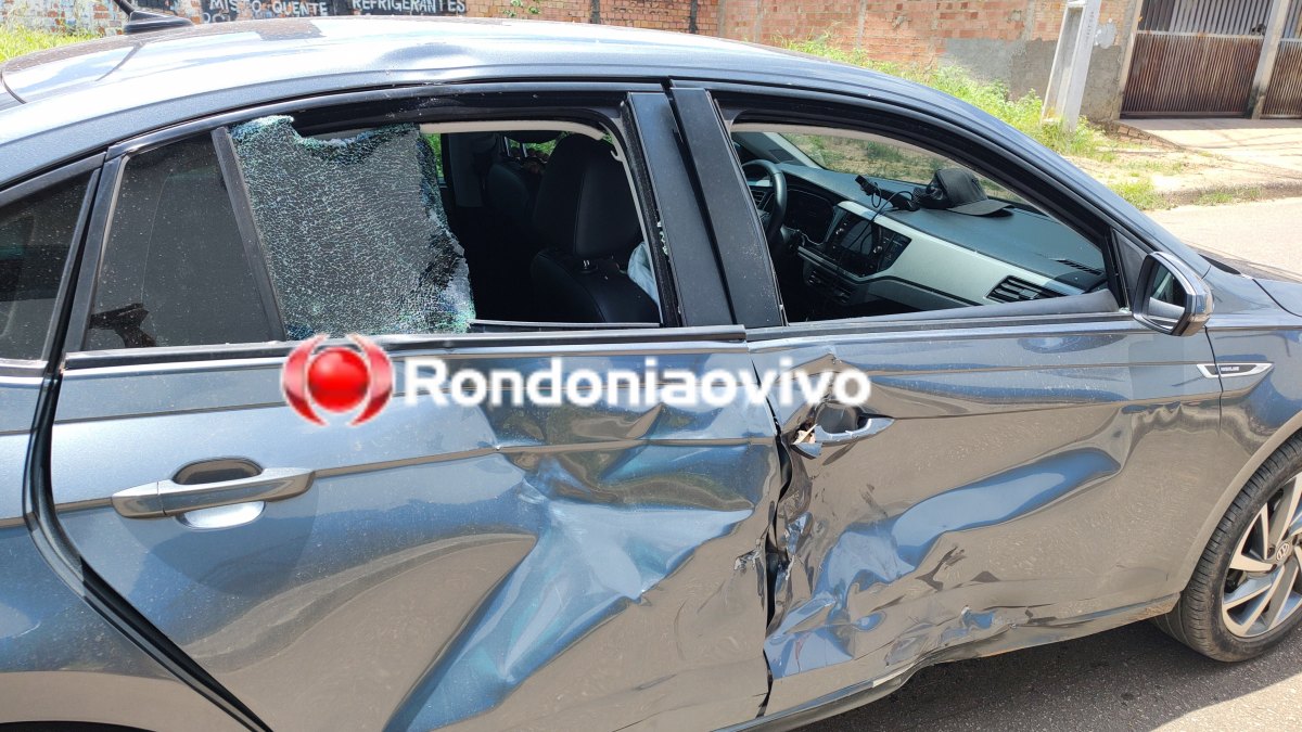 VÍDEO: Motociclista fica gravemente ferido após violenta batida contra carro