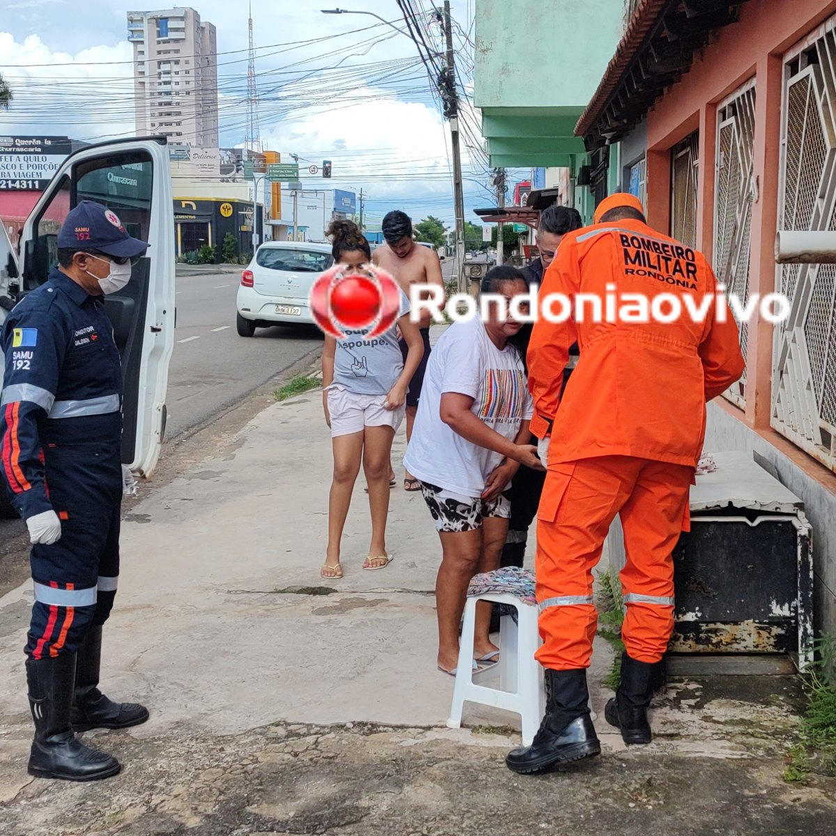 VÍDEO: Mulher fica com braço preso em ferro de lixeira; SAMU e Bombeiros são acionados 