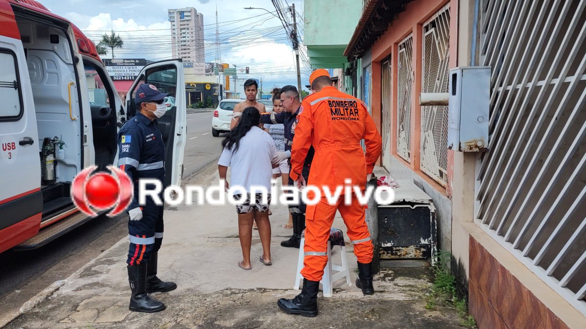 VÍDEO: Mulher fica com braço preso em ferro de lixeira; SAMU e Bombeiros são acionados 