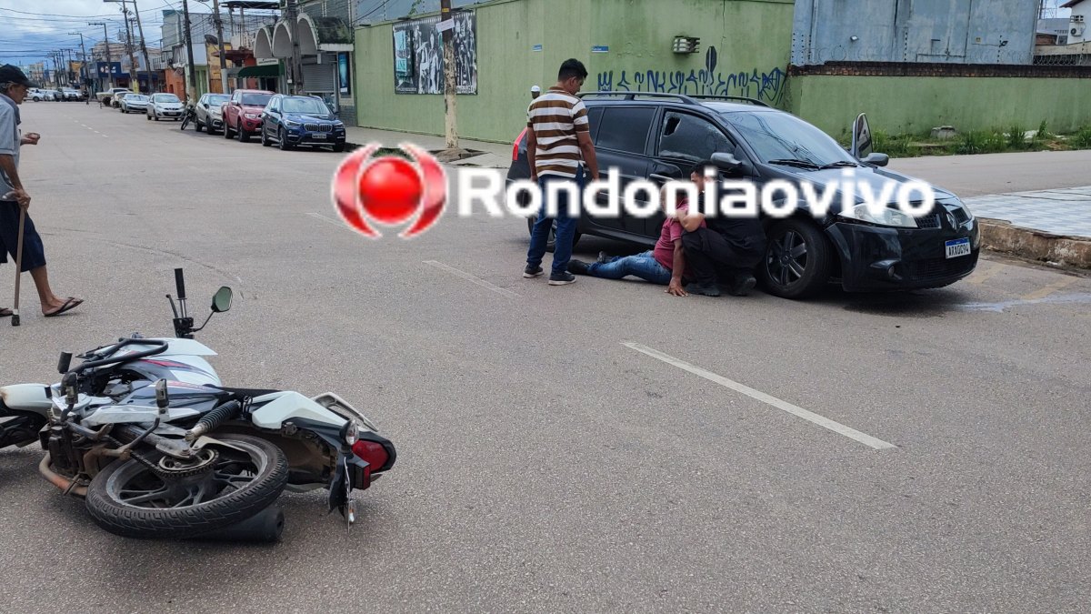 'NA JOAQUIM': Motociclista avança cruzamento e sofre grave acidente no Centro